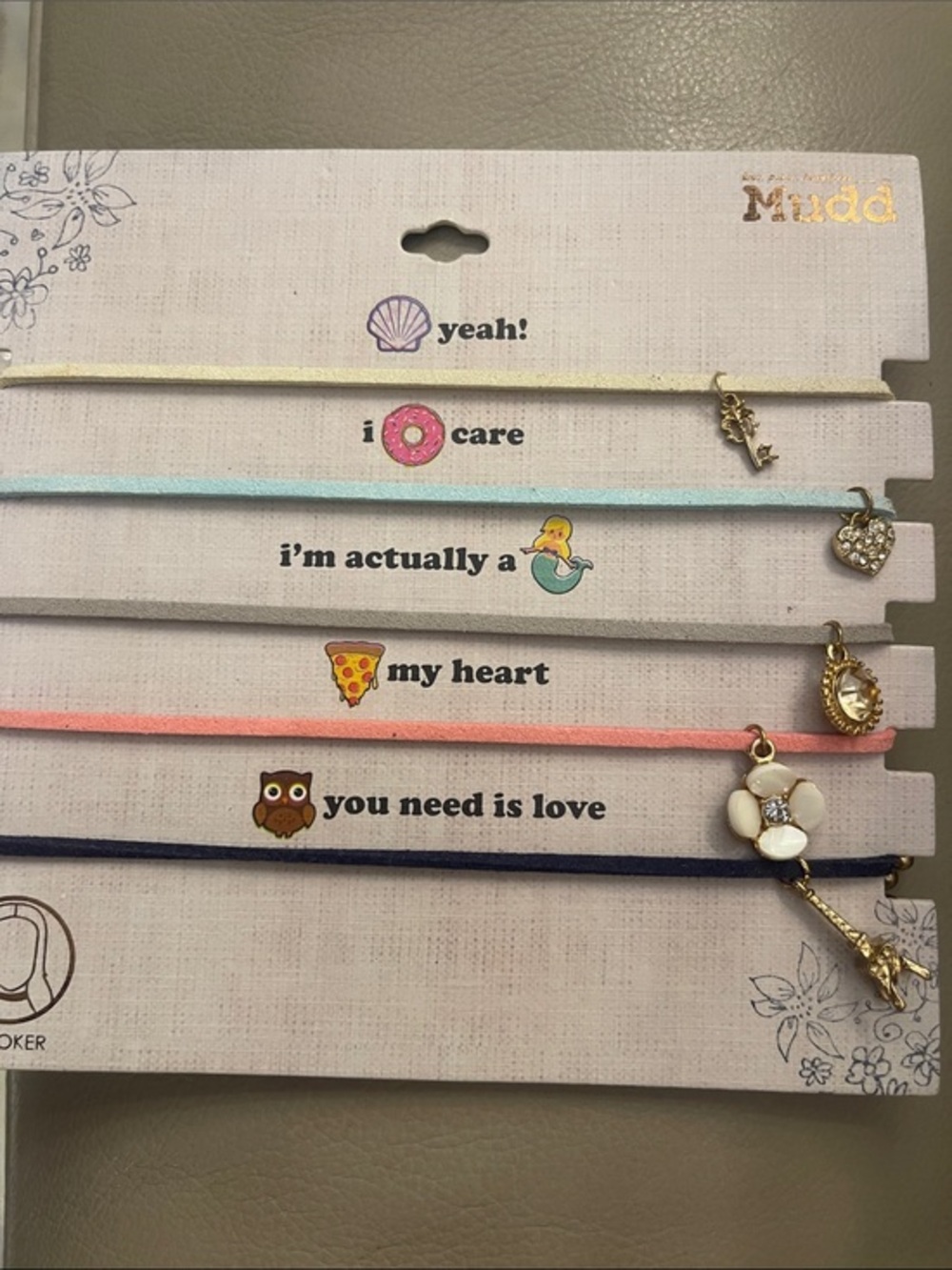 Mudd Choker Set of 5 New with tag